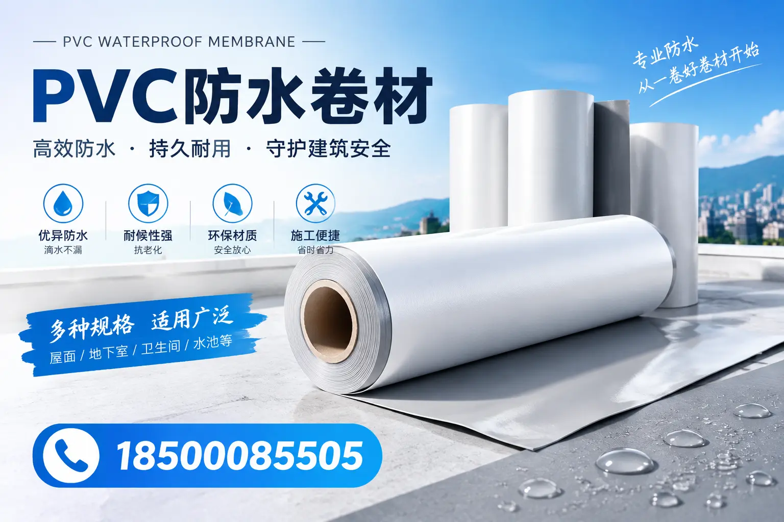 如何选择适合的PVC防水卷材？专家为您解答潮州的需求